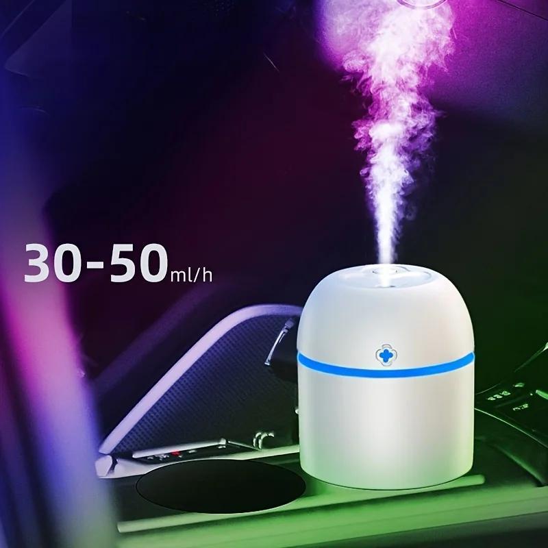 Portable USB Aromatherapy Humidifier - Mini Quiet Mist Diffuser with Nightlight for Bedroom, Office & Car