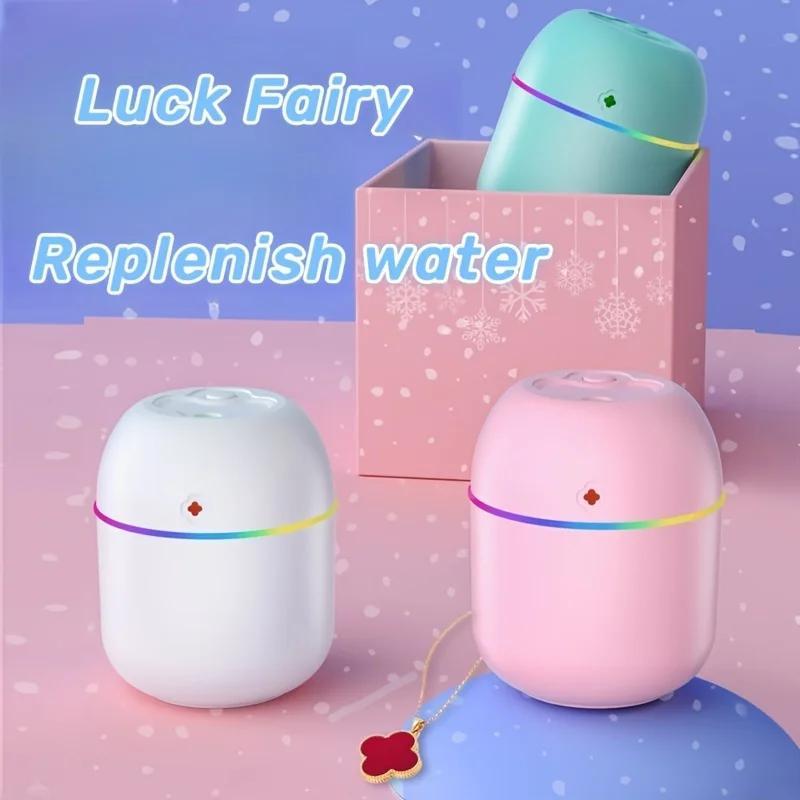 Portable USB Aromatherapy Humidifier - Mini Quiet Mist Diffuser with Nightlight for Bedroom, Office & Car