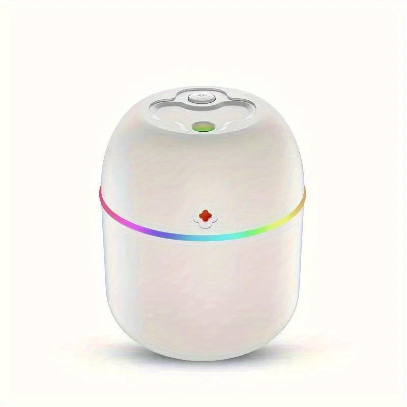 Portable USB Aromatherapy Humidifier - Mini Quiet Mist Diffuser with Nightlight for Bedroom, Office & Car