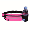 Reflective Running Waist Pack with Phone Pouch & Bottle Holder - Lightweight Hands-Free Fitness Belt
