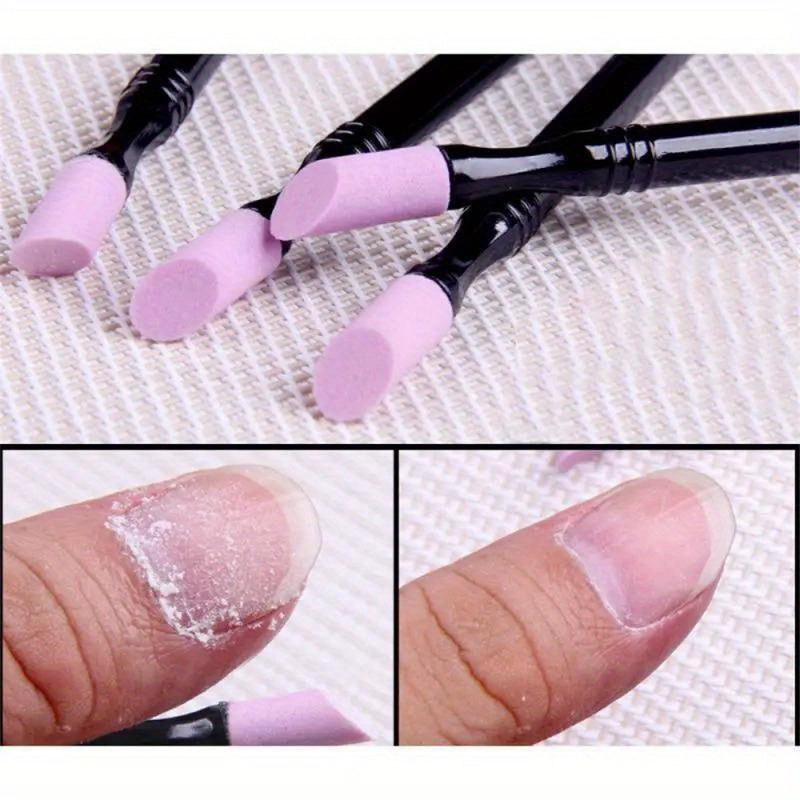 Quartz Double-Ended Cuticle Pusher & Dead Skin Remover - Manicure Tool for Smooth Nails