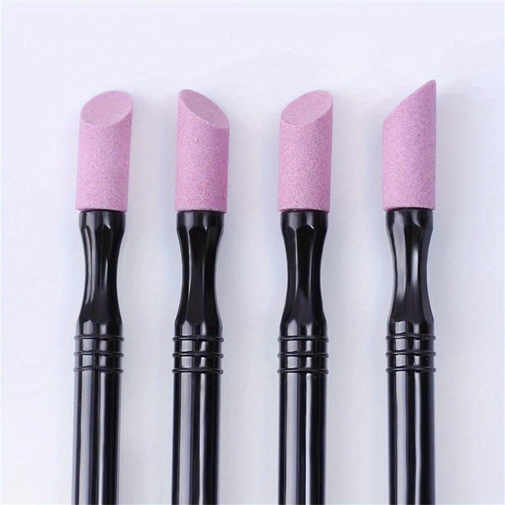 Quartz Double-Ended Cuticle Pusher & Dead Skin Remover - Manicure Tool for Smooth Nails