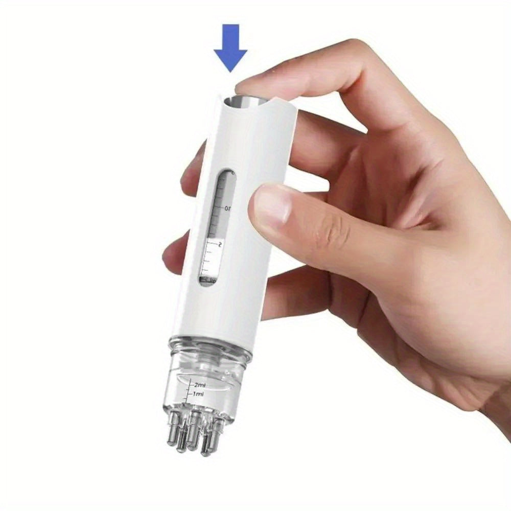 Scalp Applicator Comb with Liquid Reservoir – Mini Massage Applicator for Essential Oils, Reusable Washable ABS Hair Tool