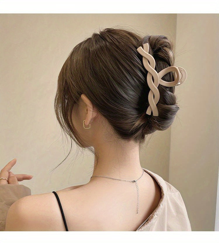 Elegant Acrylic Hair Claw Clips Set – 5/8/10-Pack Large Shark Clips for Thick Hair, Versatile Updo & Hair Decoration