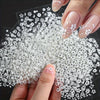 10-Pack Spring Flower Nail Stickers, Self-Adhesive Glitter Nail Art Decals for Fingers & Toes