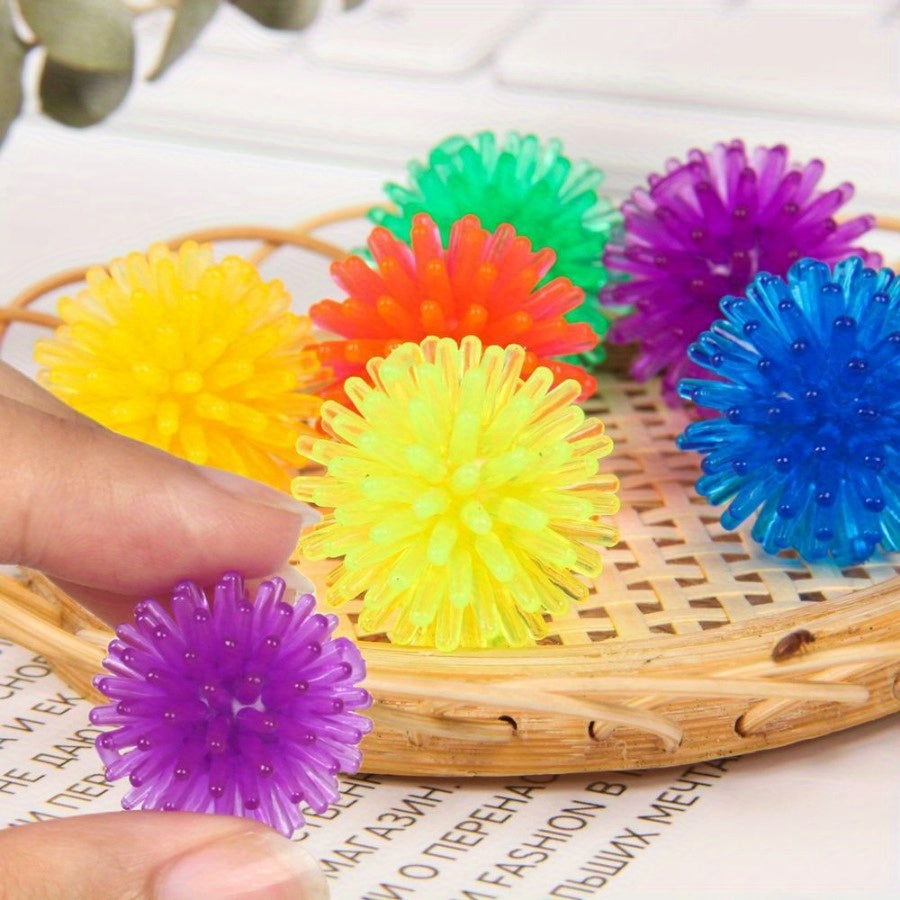 5-Pack Hedgehog Massage Balls – Multicolor Pineapple Foot Massage Balls for Stress Relief, Yoga & Muscle Relaxation