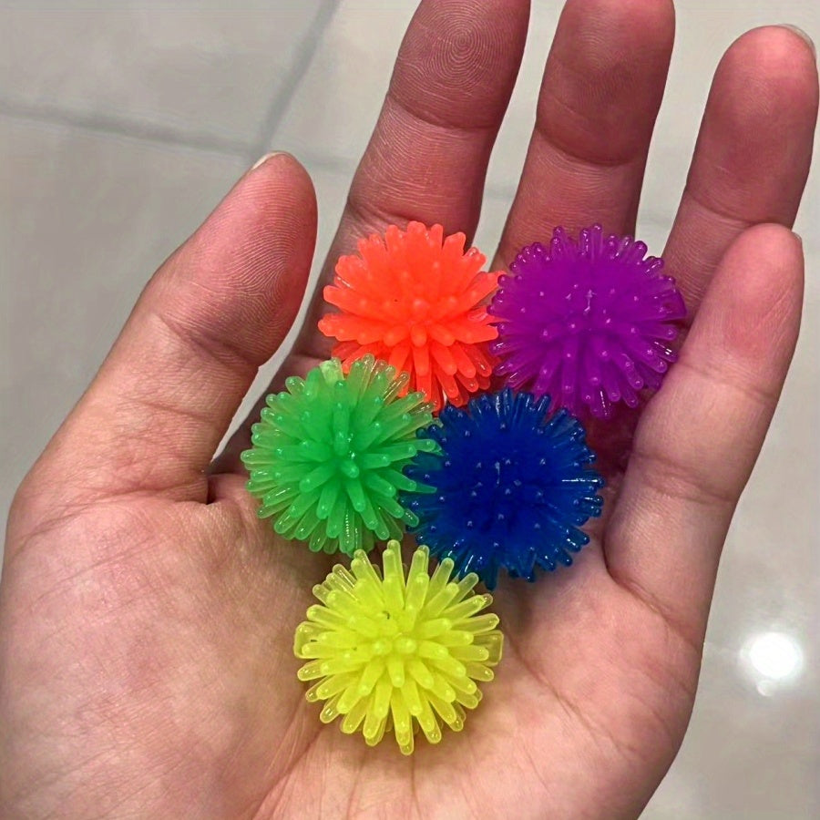 5-Pack Hedgehog Massage Balls – Multicolor Pineapple Foot Massage Balls for Stress Relief, Yoga & Muscle Relaxation