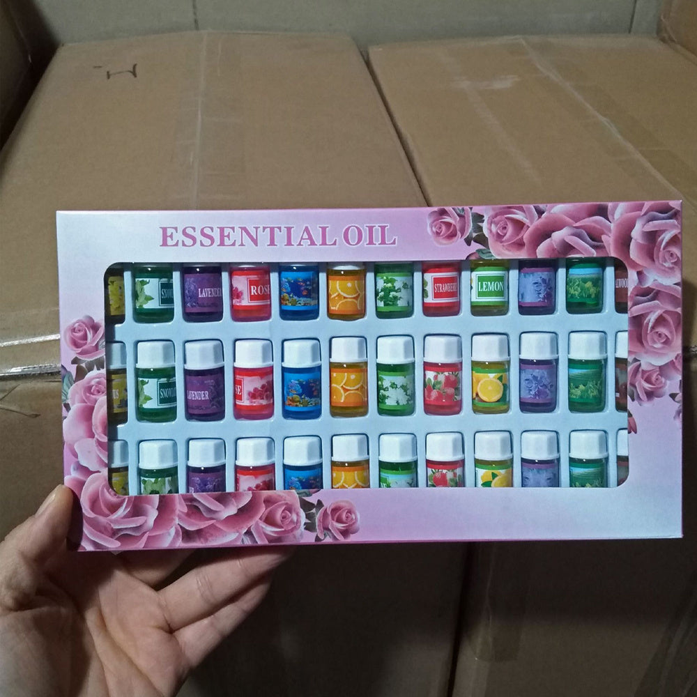 36-Pack Water-Soluble Essential Oils, 12 Scents (3ml Each) – Aromatherapy Diffuser & Perfume Making Set for Home Fragrance and Odor Removal