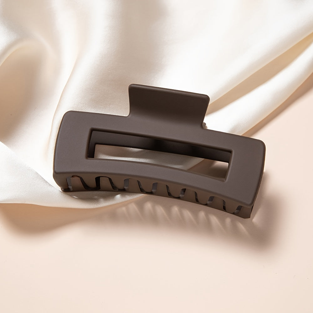 5-Pack Large Acrylic Hair Claw Clips for Thick Hair, Shark Clip Set for Updos Buns & Ponytails, Minimalist Elegant Hair Accessories