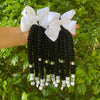 2-Pack Braided Ponytail Hair Extensions with Beads – Afro Twist Dreadlocks for Girls, Cosplay & Party Accessories