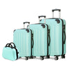 4-Piece Hardside Luggage Set – ABS+PC Spinner Suitcases with Combination Locks & Telescopic Handles