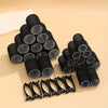 36-Piece Self-Grip Heat-Free Hair Roller Kit, 24 Rollers & 12 Clips, Salon-Quality DIY Curls
