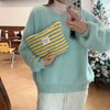 Winter Plush Makeup Bag Polka Dot - Large Capacity Travel Cosmetic Organizer & Wash Bag for Women