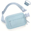 Waterproof Fanny Pack Waist Bag for Women and Men, 4-Zipper Belt Bag with Adjustable Strap, Crossbody for Running Yoga Hiking Travel