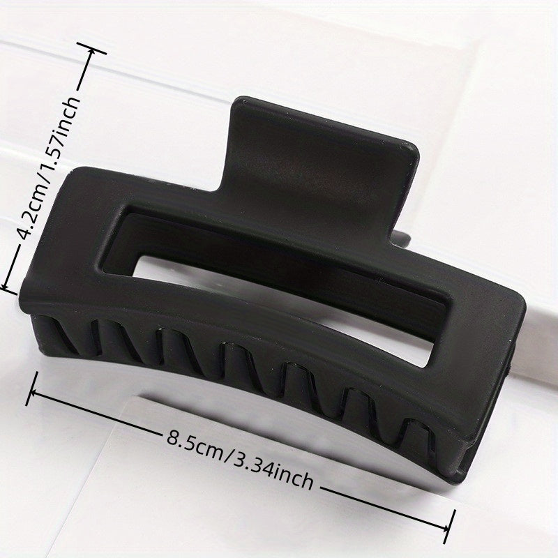 Multicolor Large Acrylic Rectangle Hair Clip Thick Resin Claw for Long Thick Hair Nonslip Jaw Clip