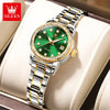 OLEVS Women's Automatic Mechanical Watch – Stainless Steel Bracelet, Luminous Dial & Date Window, Polished Formal Timepiece