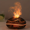 BABIQT USB Soundwave Humidifier & Aromatherapy Diffuser with Volcano Flame Effect and 7-Color Night Light — Quiet Auto Shut-Off Portable Humidifier for Bedroom & Office