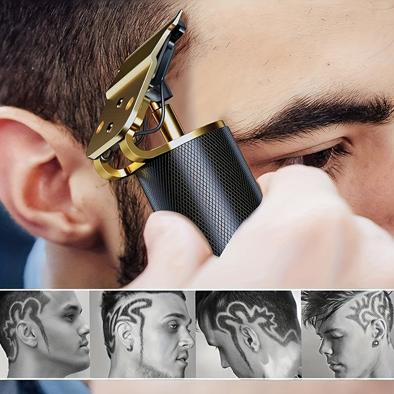 Cordless USB Rechargeable Hair Clipper Trimmer Set - Professional Hair Cutting Kit