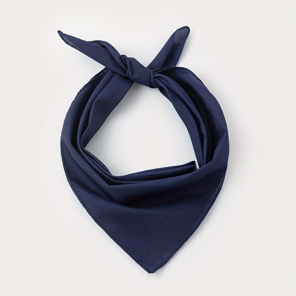 Elegant Women's Solid Square Scarf - Soft Polyester Neck Wrap, Shawl & Headscarf for Casual & Formal Wear