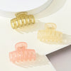 3-Pack Matte Shark Hair Claw Clips Solid Color Elegant Hair Clips for Women