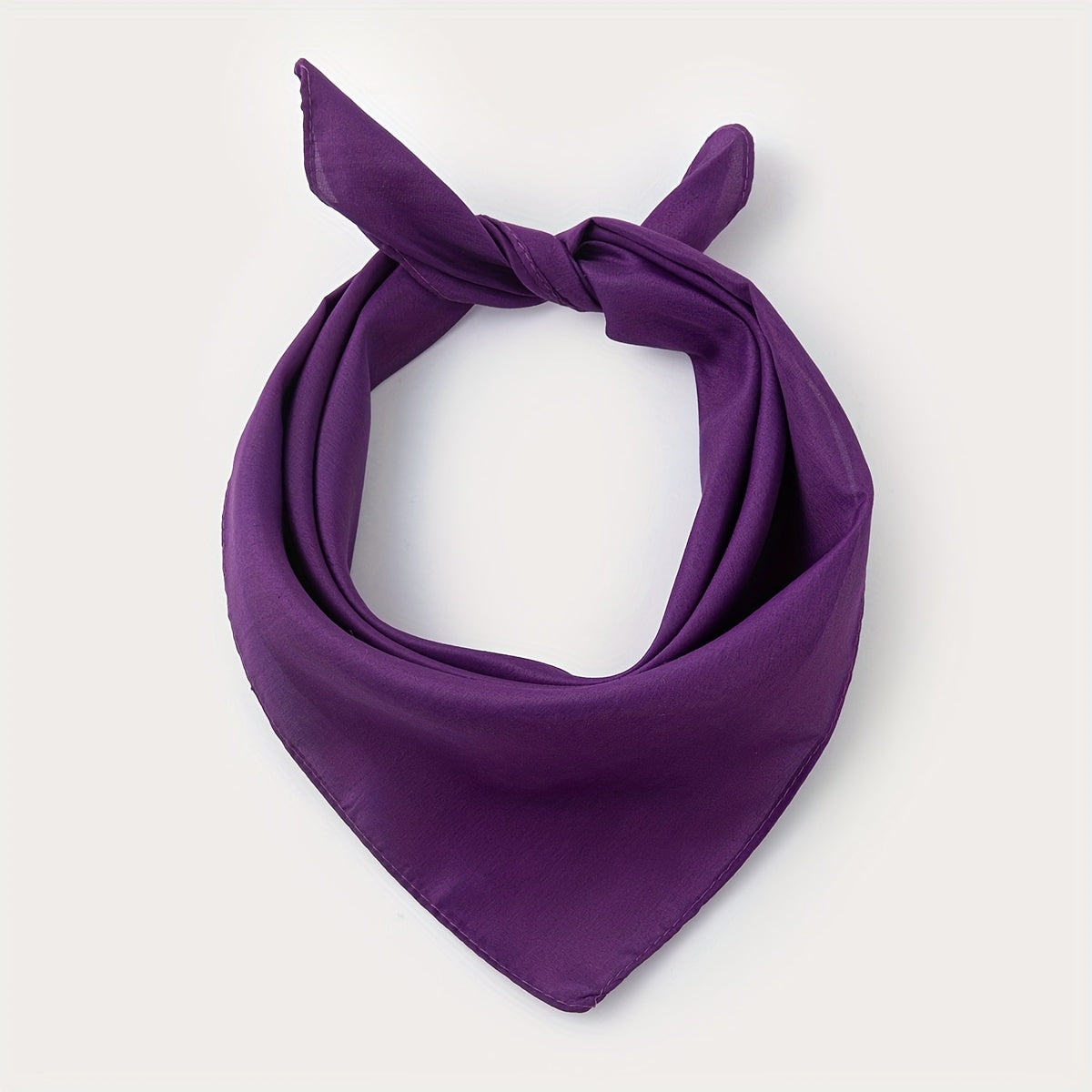 Elegant Women's Solid Square Scarf - Soft Polyester Neck Wrap, Shawl & Headscarf for Casual & Formal Wear