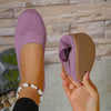 Breathable Slip-On Women's Flats Comfortable Soft PU Sole Casual Anti-Slip Shoes Plus Size