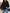 Plus Size Waffle Knit Black Sweatshirt - Lightweight Long Sleeve Round Neck Pullover for Women, Fall/Winter