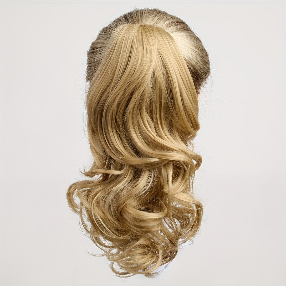 12-Inch (30 cm) Voluminous Loose Wave Synthetic Ponytail Wig – Heat-Resistant Claw Clip, Blonde & Multi-Color Options