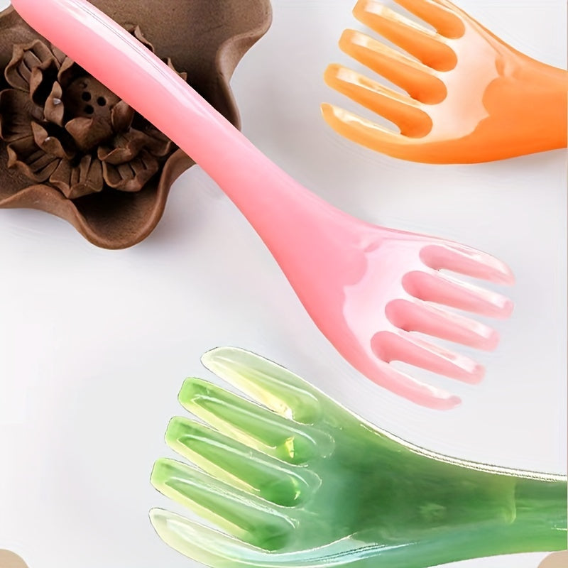 Five-Claw Resin Head Massage Comb - Wide-Tooth Scalp & Neck Scraping Tool, Nose Scraper, Mother's Day Gift
