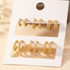 Minimalist Zinc Alloy Hoop Earrings for Women - Simple Everyday Hoops for Daily Wear & Dating