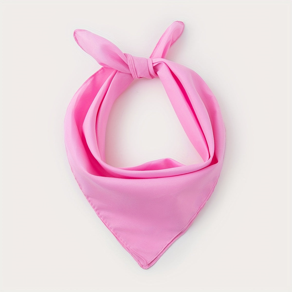 Elegant Women's Solid Square Scarf - Soft Polyester Neck Wrap, Shawl & Headscarf for Casual & Formal Wear