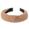 Women's Twist Knotted Headband – Stretch Spandex Twist Knot Hairband, Solid Color Cross Knot
