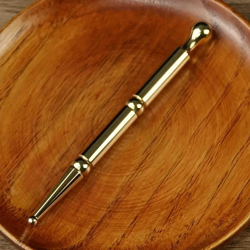 Pure Copper Acupoint Massage Pen - Ergonomic Ear & Eye Massager for Acupressure & Myofascial Relief