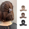 Vintage Minimalist Hair Claw Clips (Small), Matte Plastic French Hair Claws Set of 2 or 3, Solid Color Gift for Women & Teens