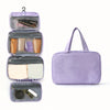 Large Capacity Foldable Travel Organizer Bag - Zippered Minimalist Polyester Pouch with Shoulder Strap