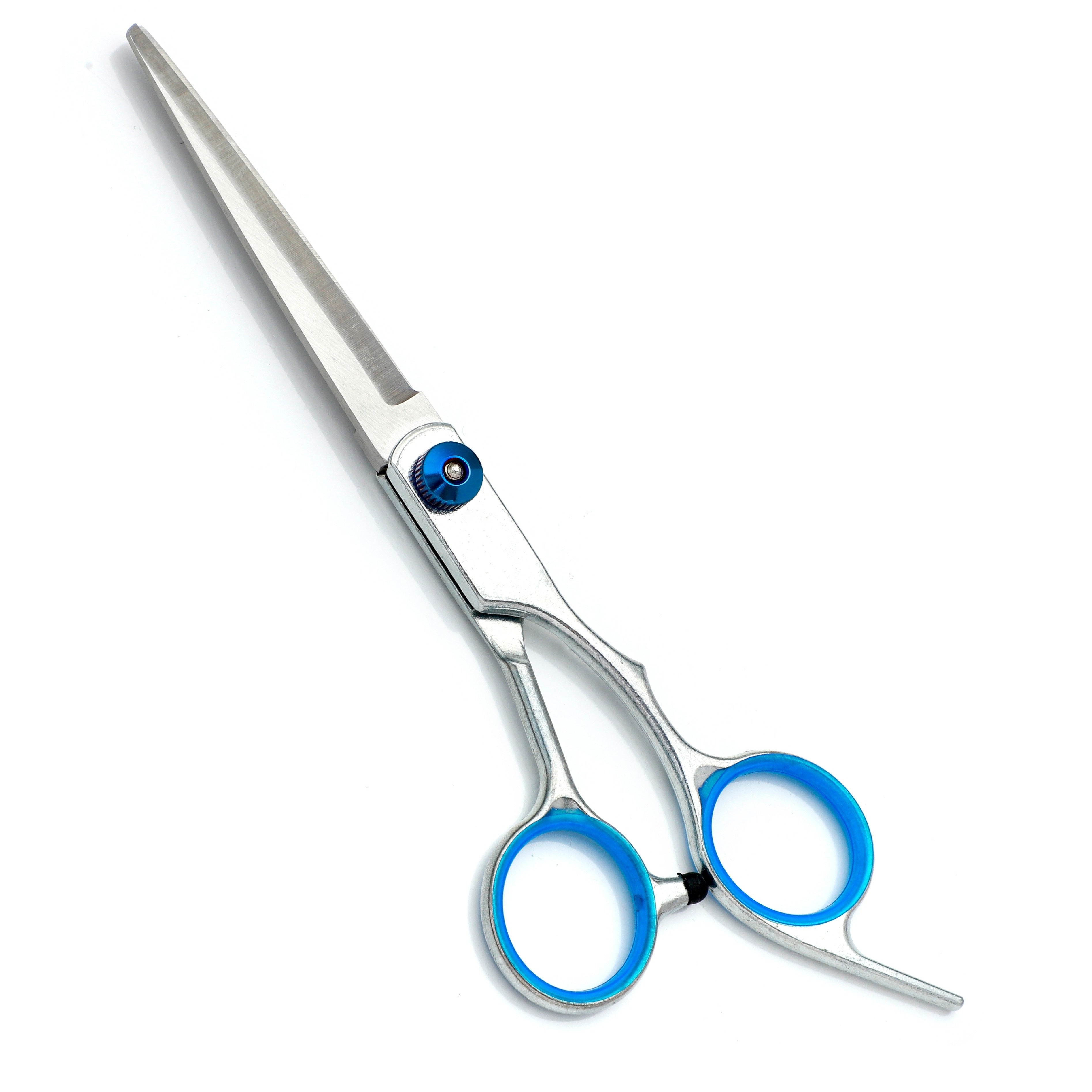 Professional 6-Inch (15 cm) Hairdressing Scissors – 3Cr13 Hypoallergenic Thinning & Cutting Shears with Ergonomic Blue Handles, Unisex Salon & Home Barber Tools
