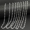 5-Pack Silver-Plated Textured Link Chain Necklaces with Lobster Clasps — 16–30 in (41–76 cm) Jewelry Making Chains