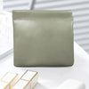 Mini Self-Closing Travel Pouch — Lightweight PU Coin & Makeup Organizer, Compact Clutch (Sky Blue, Orange, Pink, Green)