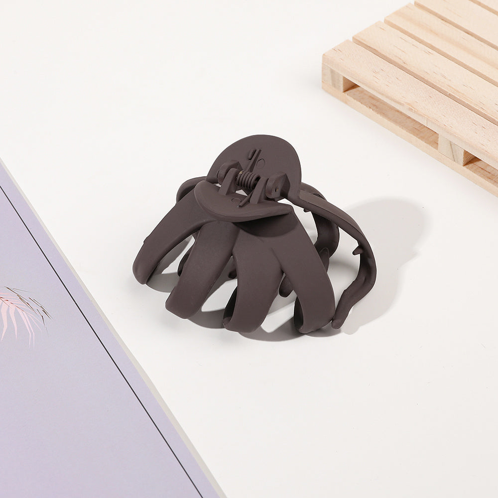 Frosted Octopus Hair Clips - Matte Oval Hairpin, 1/4/9 Pack