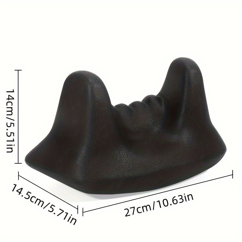 Deep Tissue Psoas Muscle Massager - Ergonomic Black PU Foam Roller with Handle for Hip Back & Thigh | Portable Non-Electric Massage Tool