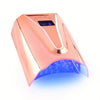 Cordless Rechargeable 128W Nail Curing Lamp — 4 LCD Timers, Auto Sensor & Spacious Interior for All Hand Sizes | Gradient Purple Pink Gold Black White Mermaid