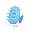 Dual-Head Shampoo Brush & Scalp Massager - Soft Rubber Bristles, ABS Handle - Gentle Detangling & Deep Cleansing for Dandruff and Split Ends - Pastel Pink Teal Purple