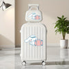 Cinnamoroll 18-Inch (46 cm) ABS Hard Shell 4-Wheel Spinner Carry-On with TSA Combination Lock & Expandable Telescoping Handle, Cute Character Travel Suitcase - Multi-Color