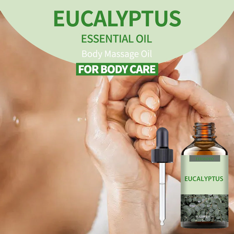 Natural Eucalyptus Essential Oil 1.01 oz (30 ml) – Moisturizing Multi-Purpose Oil for Skin, Hair & Massage