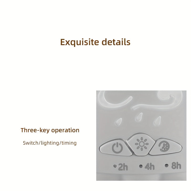 Volcano-Shaped Aromatherapy Diffuser — Colorful LED Jellyfish Design, 300 mL/h Mist, Remote & USB-Powered for Bedroom Office Living Room