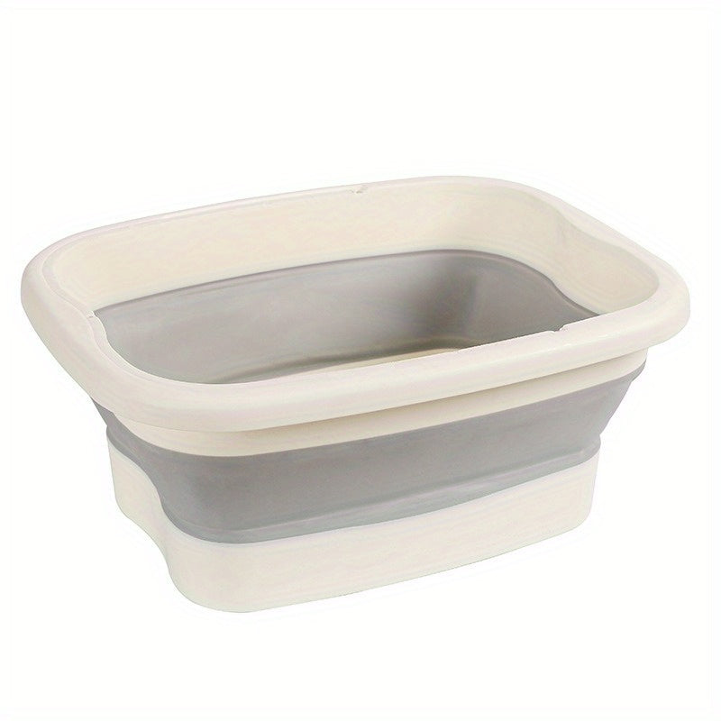 Foldable Foot Bath Tub with Massage Protrusions, Portable Deep Foot Spa – Space-Saving PP Soaking Tub for Home, No Electricity