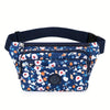 Women's Casual Oxford Crossbody Waist Bag - Large Capacity Chest Bag with 5 Zipper Pockets & Adjustable Strap