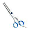 Professional 6-Inch (15 cm) Hairdressing Scissors – 3Cr13 Hypoallergenic Thinning & Cutting Shears with Ergonomic Blue Handles, Unisex Salon & Home Barber Tools