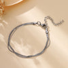 Women's Snake Bone Bracelet 304 Stainless Steel Multi-Layer Chain 18K Gold Plated Minimalist Hip Hop Jewelry