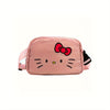 Anime Print Sports Belt Bag - Multifunctional Women's Crossbody Sling & Waist Bag, Gym Running Phone Pouch, Nylon with Polyester Lining